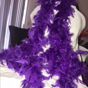 Purple Feather Boas